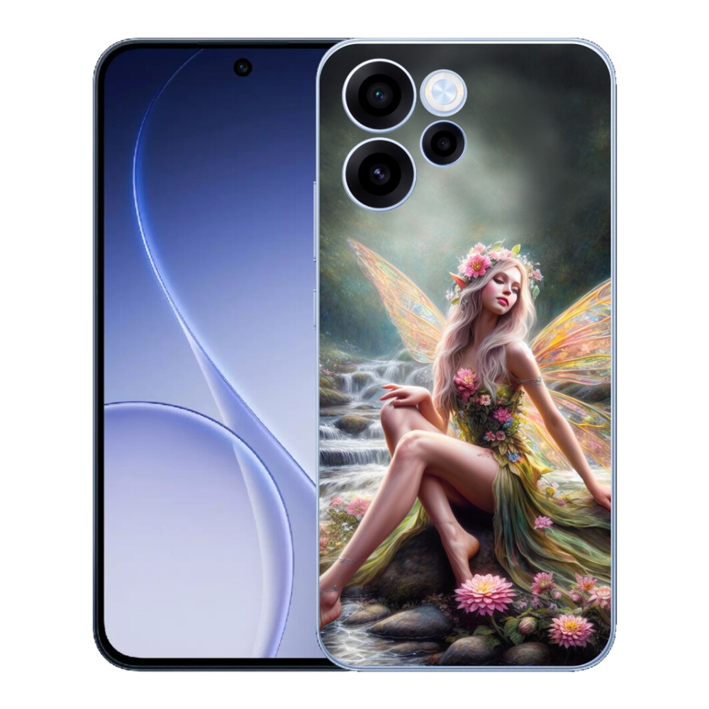 Gelový kryt mmCase na Oppo Reno 15 FS 5G - motýlí žena 1