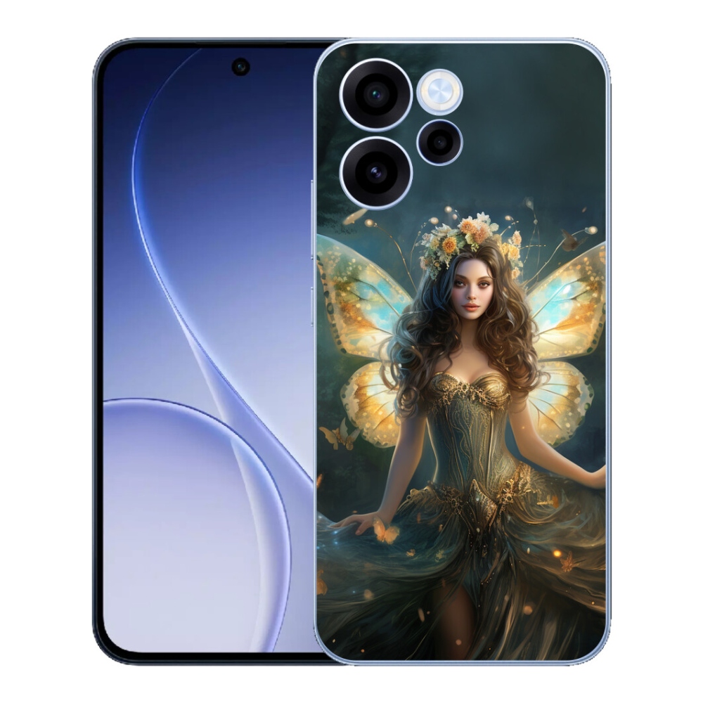 Gelový kryt mmCase na Oppo Reno 15 FS 5G - motýlí žena