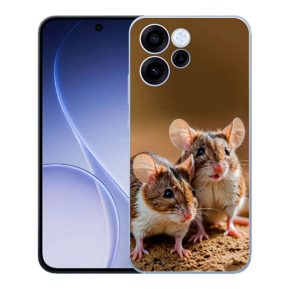 Gelový kryt mmCase na Oppo Reno 15 FS 5G - myší duo