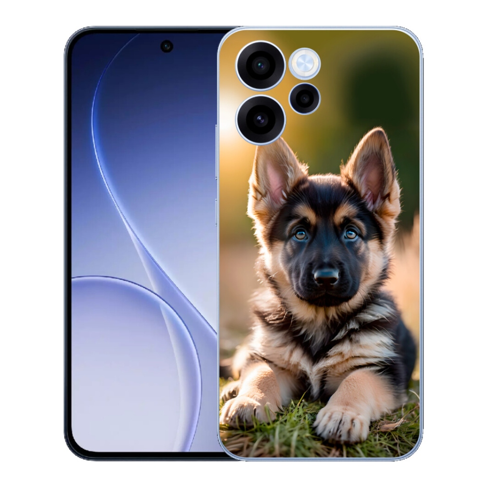 Gelový kryt mmCase na Oppo Reno 15 FS 5G - německý ovčák v přírodě