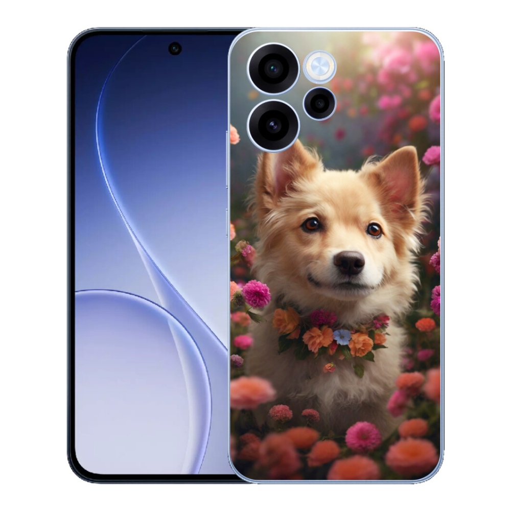 Gelový kryt mmCase na Oppo Reno 15 FS 5G - německý špic