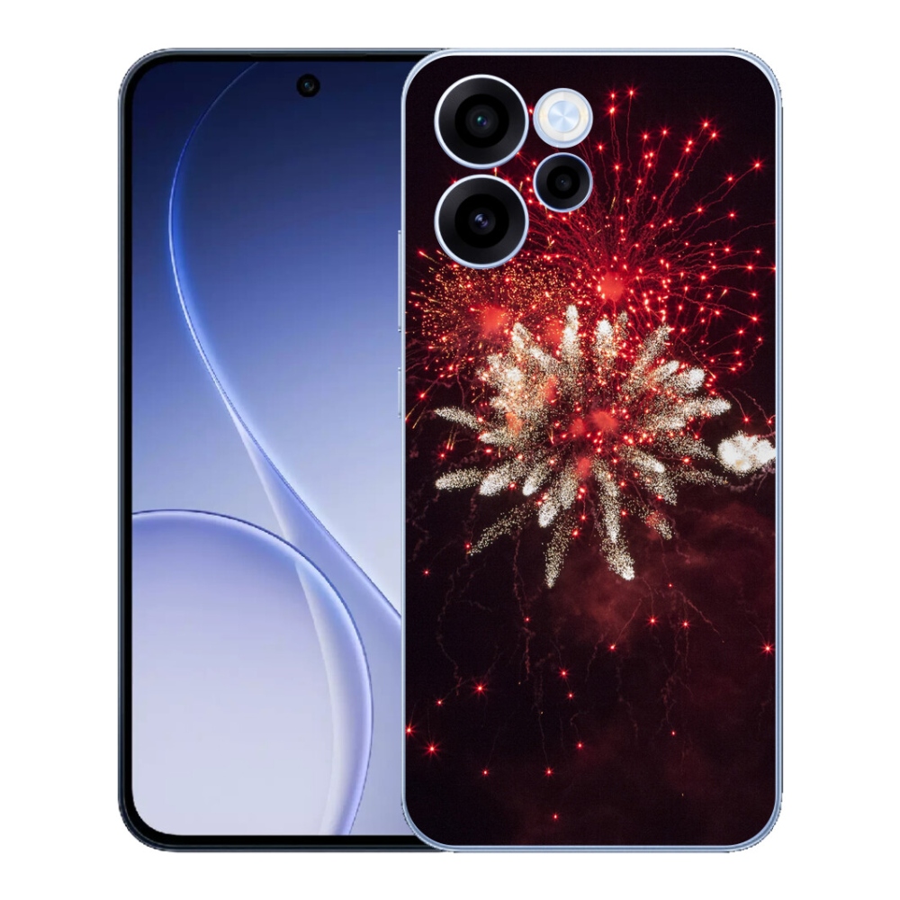 Gelový kryt mmCase na Oppo Reno 15 FS 5G - ohňostroj