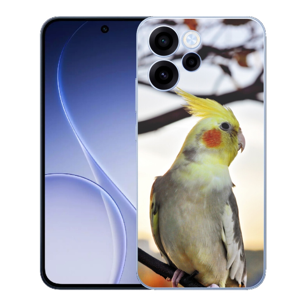 Gelový kryt mmCase na Oppo Reno 15 FS 5G - papoušek korela