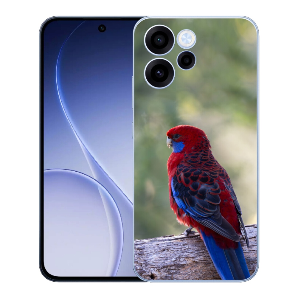 Gelový kryt mmCase na Oppo Reno 15 FS 5G - papoušek rosela
