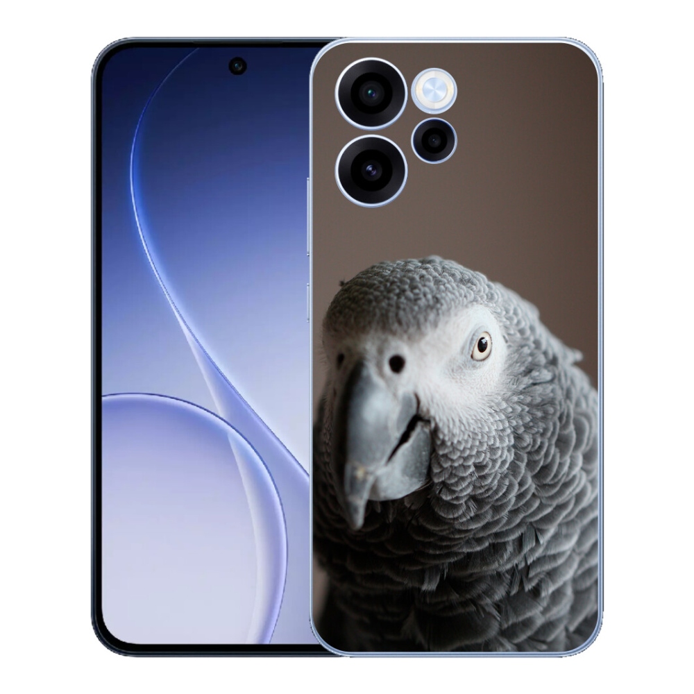 Gelový kryt mmCase na Oppo Reno 15 FS 5G - papoušek žako 2