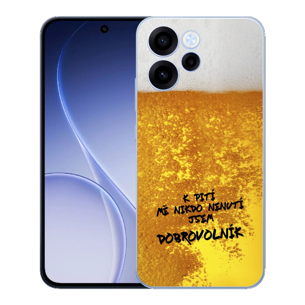 Gelový kryt mmCase na Oppo Reno 15 FS 5G - pivní motiv 4