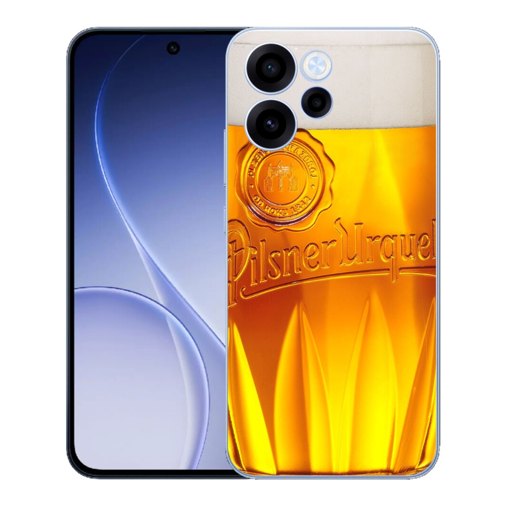Gelový kryt mmCase na Oppo Reno 15 FS 5G - pivo