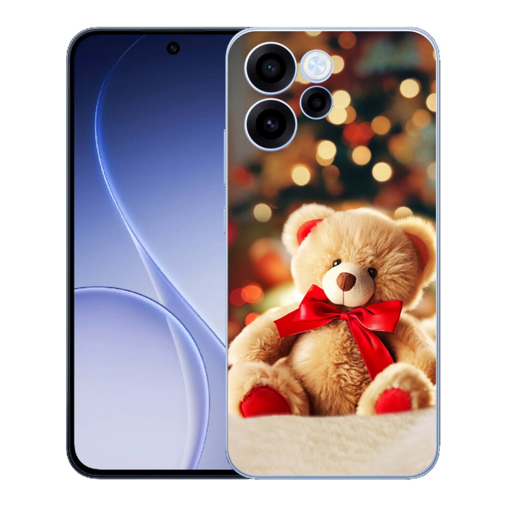 Gelový kryt mmCase na Oppo Reno 15 FS 5G - plyšový medvídek