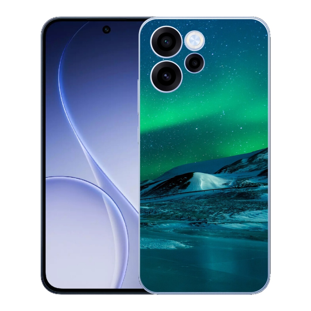 Gelový kryt mmCase na Oppo Reno 15 FS 5G - polární záře