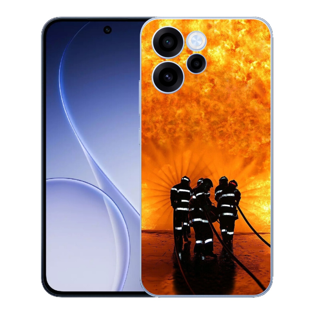 Gelový kryt mmCase na Oppo Reno 15 FS 5G - požár
