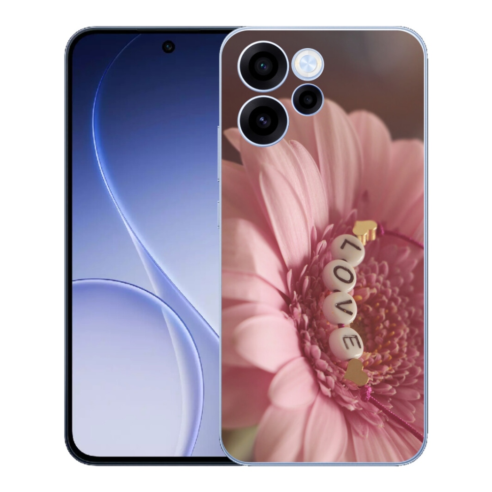Gelový kryt mmCase na Oppo Reno 15 FS 5G - přívěsek love
