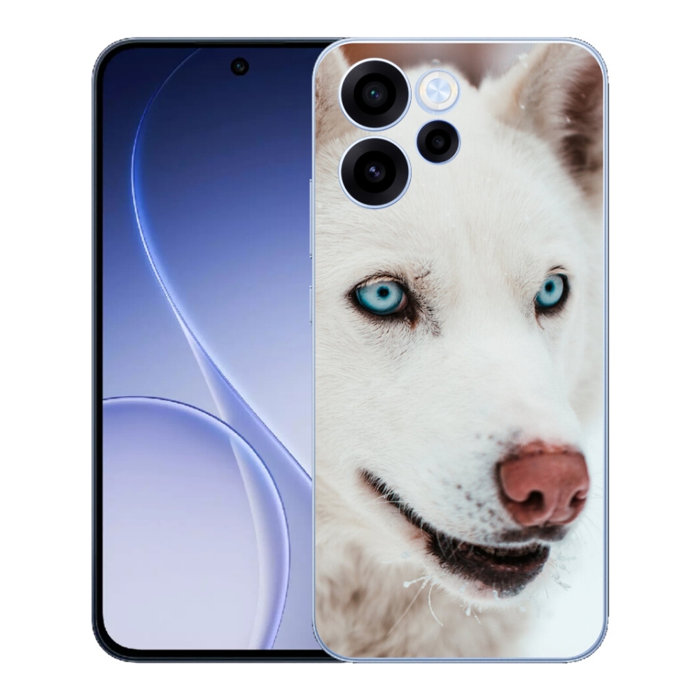 Gelový kryt mmCase na Oppo Reno 15 FS 5G - psí pohled