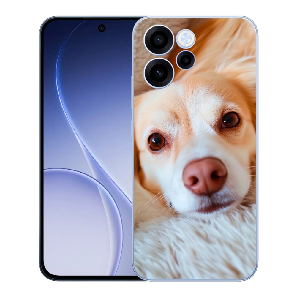 Gelový kryt mmCase na Oppo Reno 15 FS 5G - Roztomilá čivava