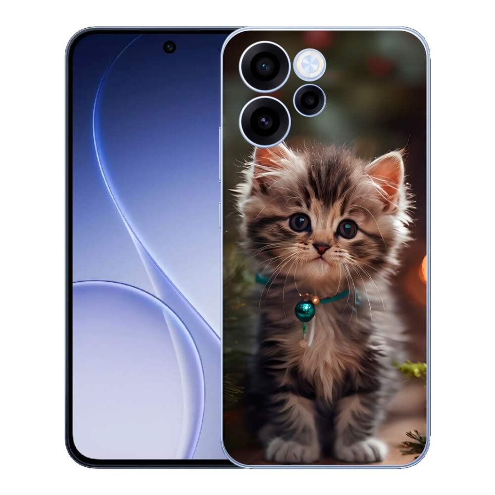 Gelový kryt mmCase na Oppo Reno 15 FS 5G - roztomilé kotě 11