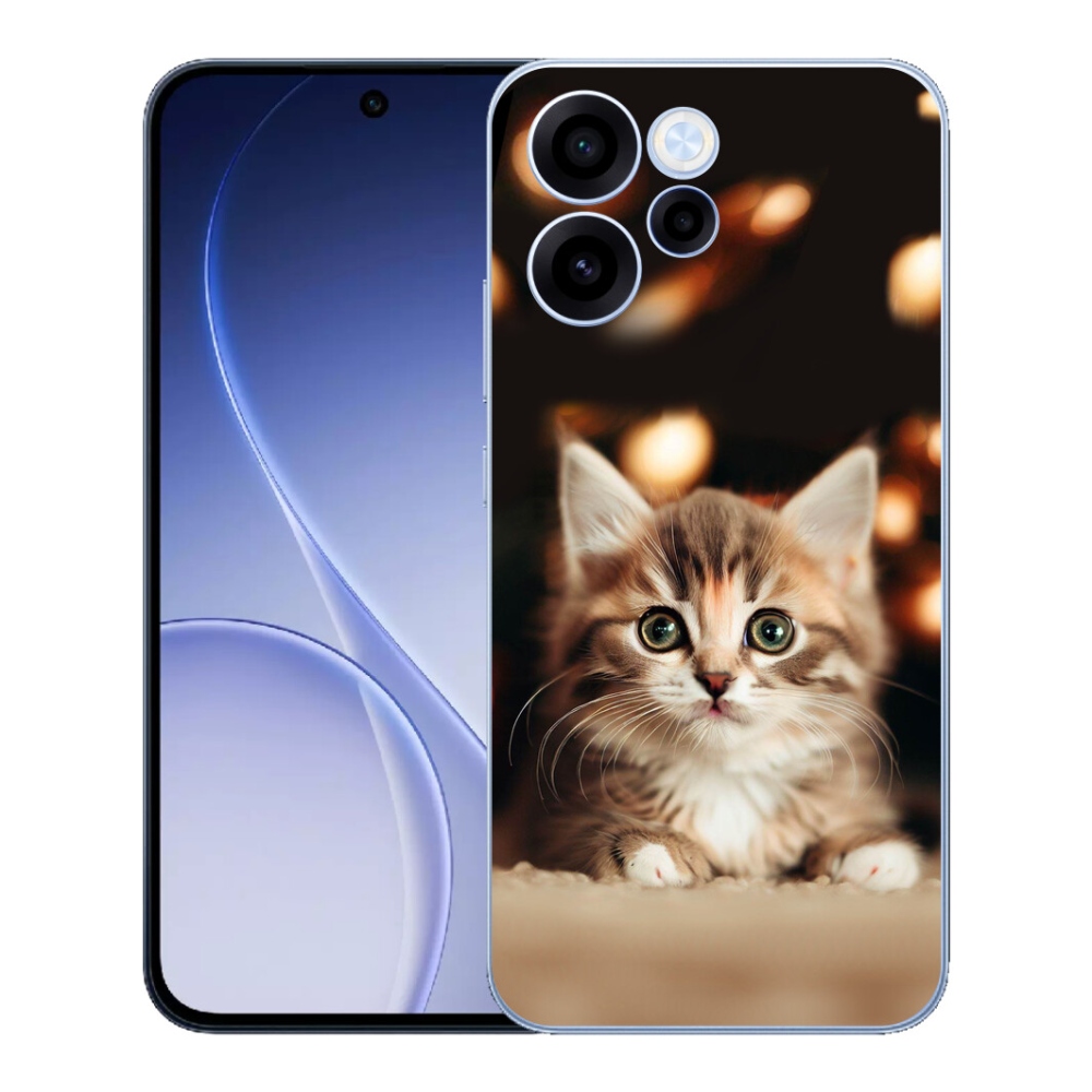 Gelový kryt mmCase na Oppo Reno 15 FS 5G - roztomilé kotě 2