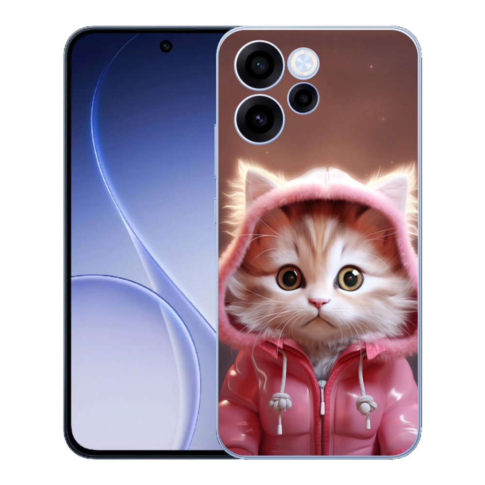 Gelový kryt mmCase na Oppo Reno 15 FS 5G - roztomilé kotě 3