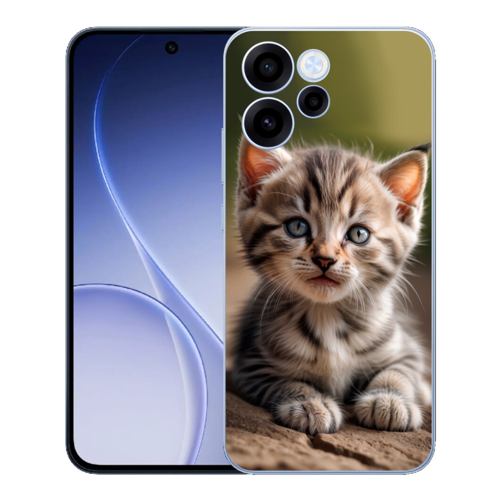 Gelový kryt mmCase na Oppo Reno 15 FS 5G - roztomilé kotě 9