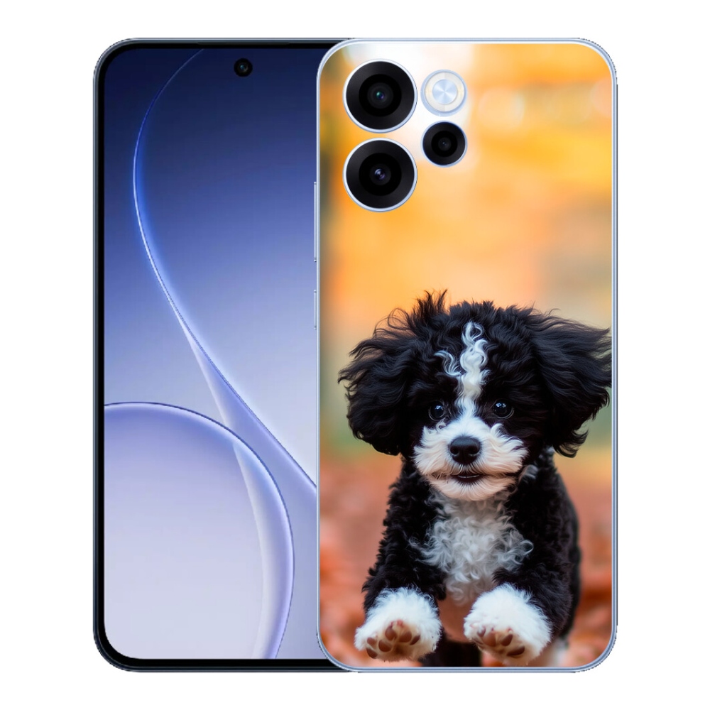 Gelový kryt mmCase na Oppo Reno 15 FS 5G - roztomilé štěně 2