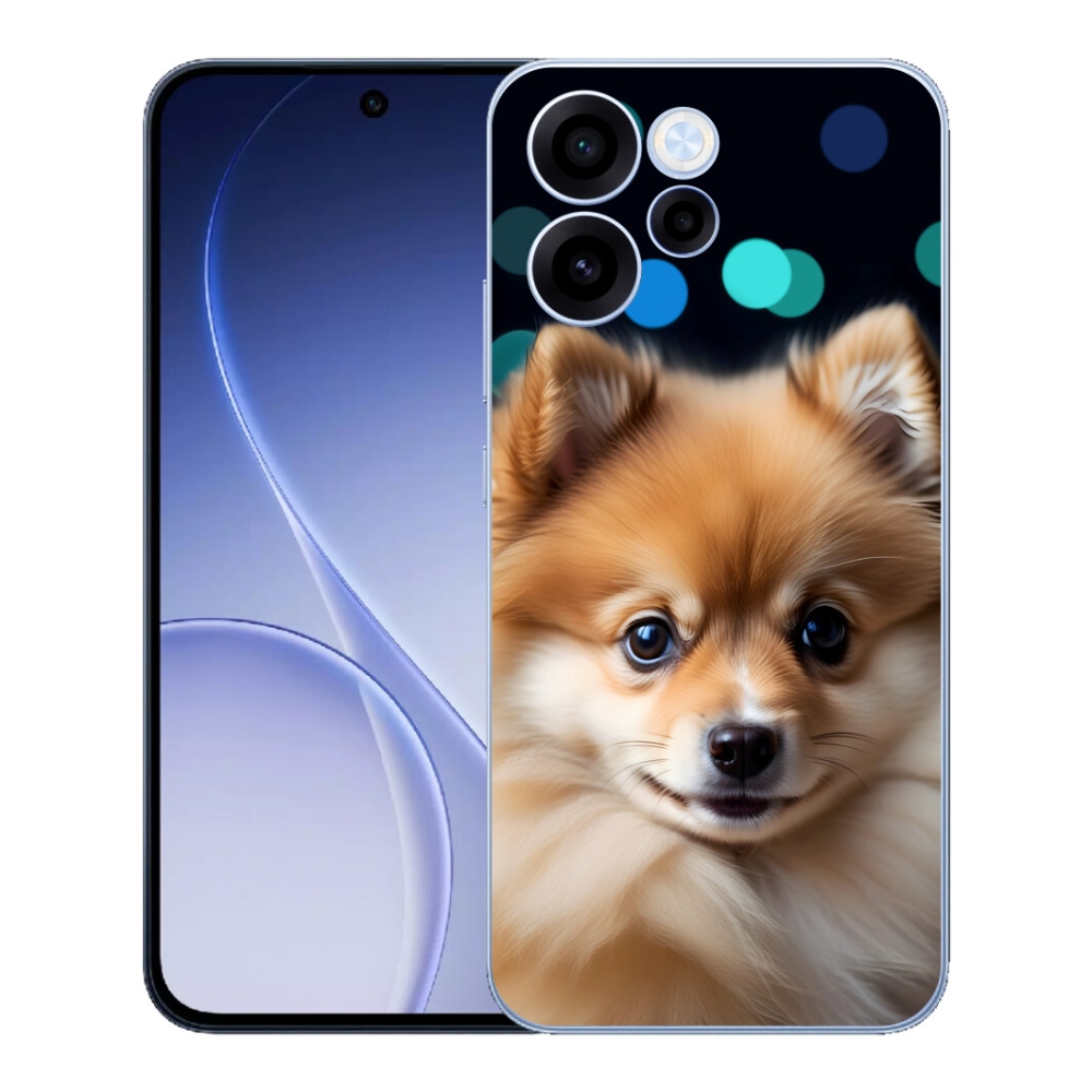 Gelový kryt mmCase na Oppo Reno 15 FS 5G - roztomilý pomeranian