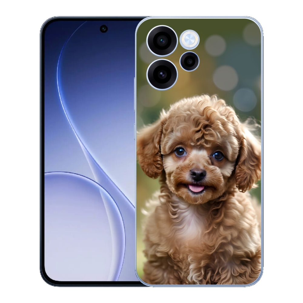 Gelový kryt mmCase na Oppo Reno 15 FS 5G - roztomilý pudl