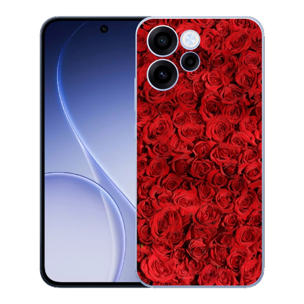 Gelový kryt mmCase na Oppo Reno 15 FS 5G - růže