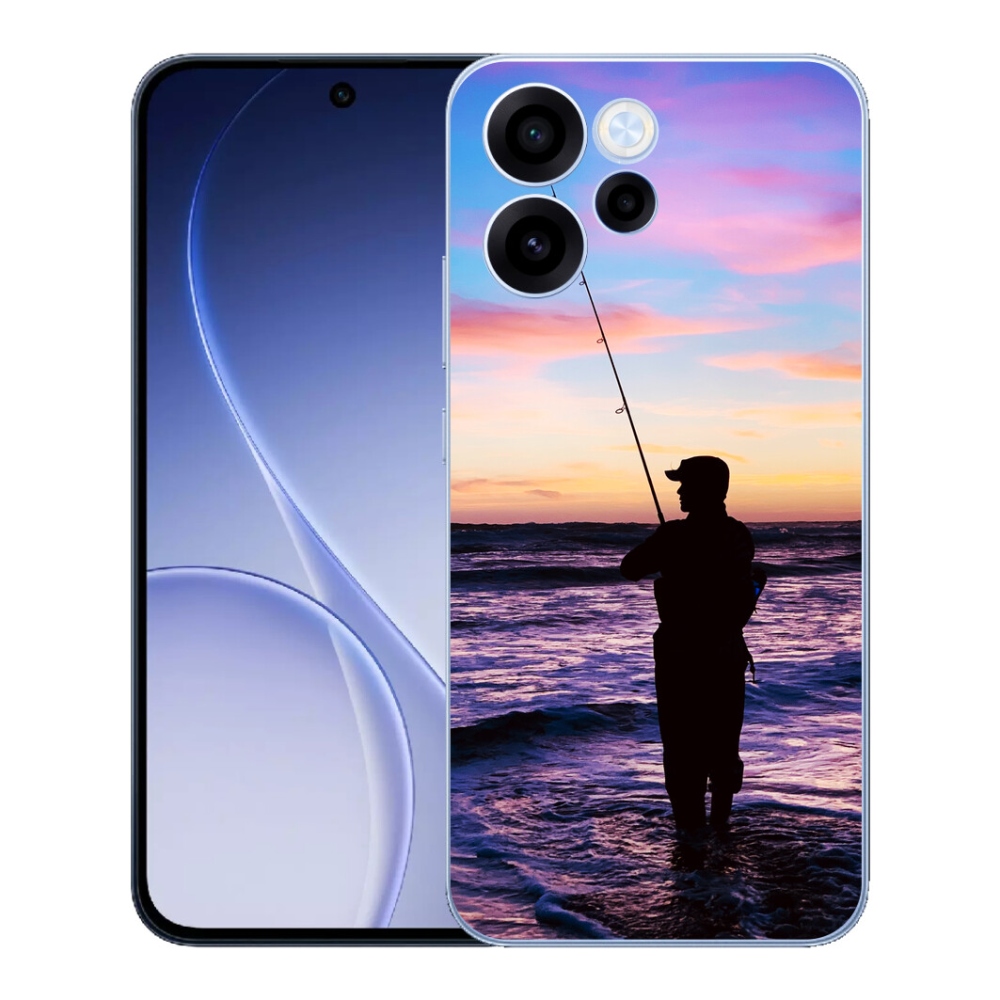 Gelový kryt mmCase na Oppo Reno 15 FS 5G - rybaření 1