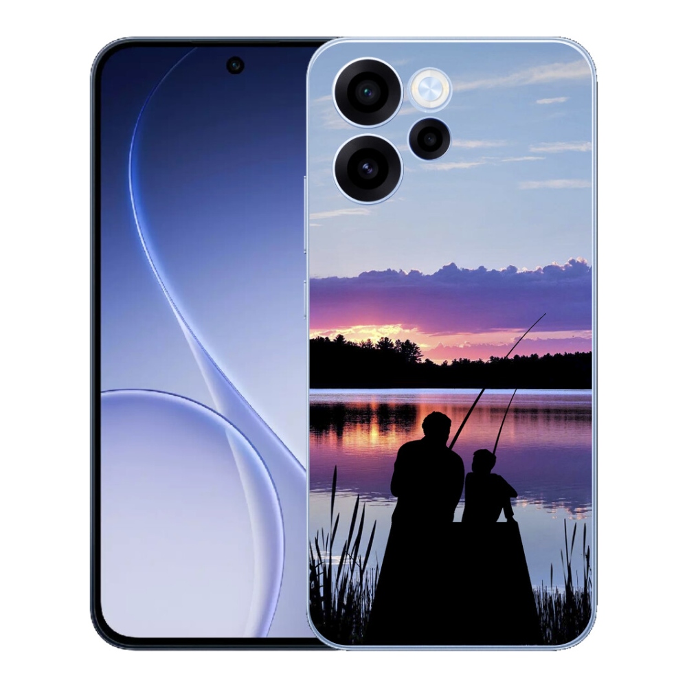 Gelový kryt mmCase na Oppo Reno 15 FS 5G - rybaření 2