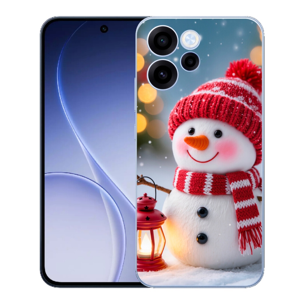 Gelový kryt mmCase na Oppo Reno 15 FS 5G - sněhulák 2