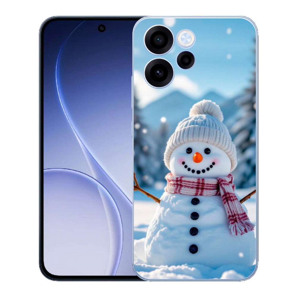 Gelový kryt mmCase na Oppo Reno 15 FS 5G - sněhulák 3