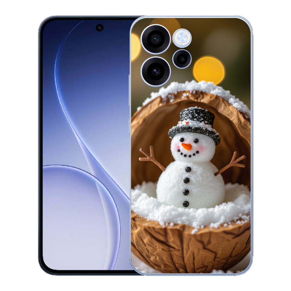 Gelový kryt mmCase na Oppo Reno 15 FS 5G - sněhulák 4