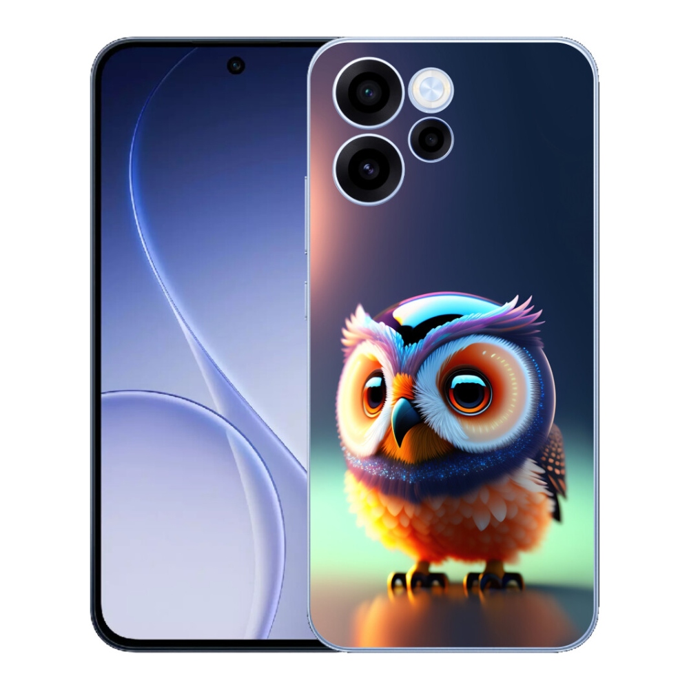 Gelový kryt mmCase na Oppo Reno 15 FS 5G - sovička