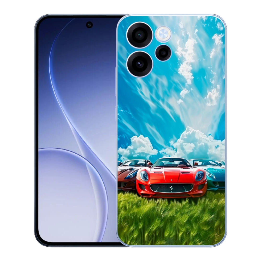 Gelový kryt mmCase na Oppo Reno 15 FS 5G - sportovní vozy