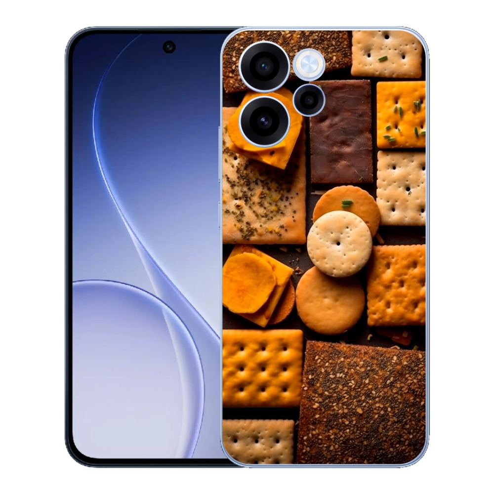 Gelový kryt mmCase na Oppo Reno 15 FS 5G - sušenky