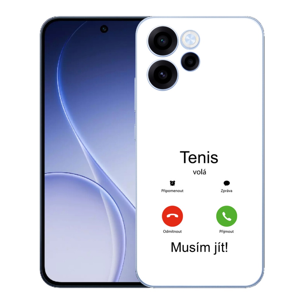 Gelový kryt mmCase na Oppo Reno 15 FS 5G - tenis volá bílé pozadí