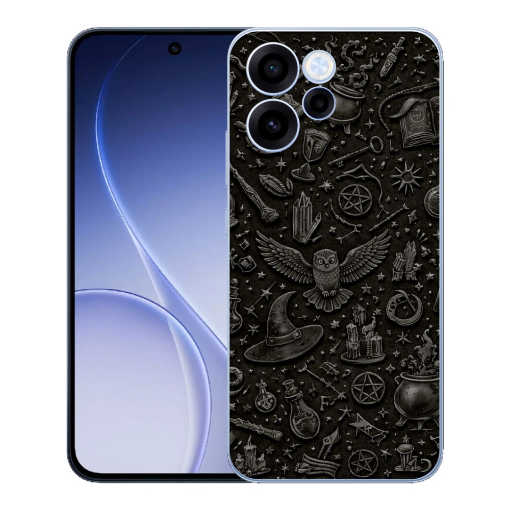 Gelový kryt mmCase na Oppo Reno 15 FS 5G - tmavý magický svět