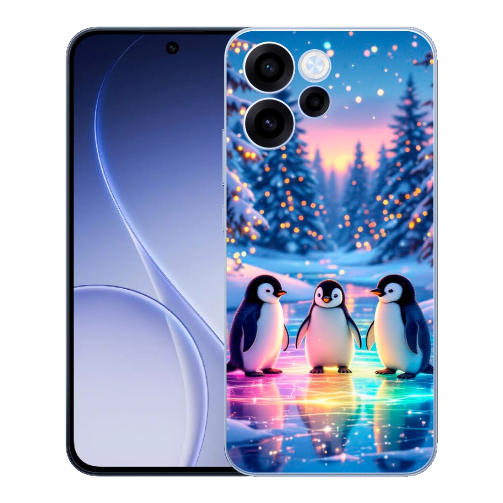 Gelový kryt mmCase na Oppo Reno 15 FS 5G - tučnáci