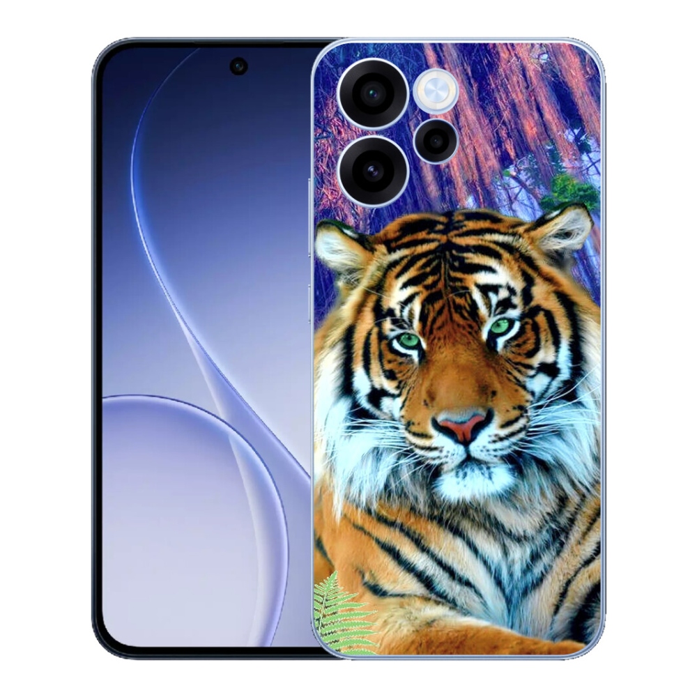 Gelový kryt mmCase na Oppo Reno 15 FS 5G - tygr