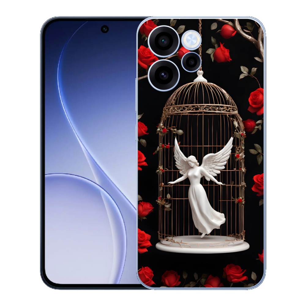 Gelový kryt mmCase na Oppo Reno 15 FS 5G - uvězněný anděl