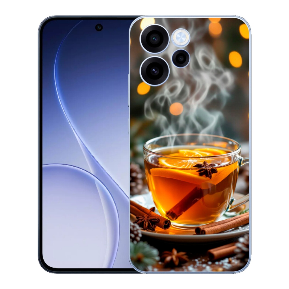 Gelový kryt mmCase na Oppo Reno 15 FS 5G - vánoční punč
