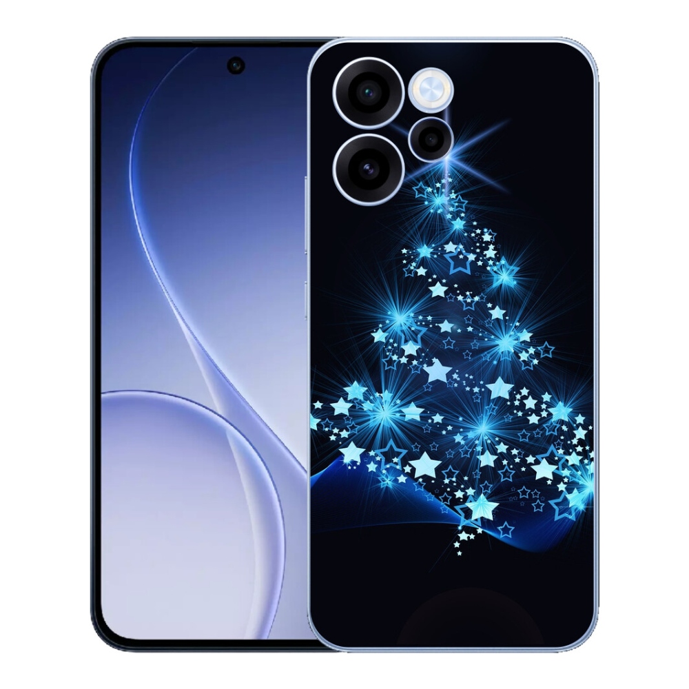 Gelový kryt mmCase na Oppo Reno 15 FS 5G - vánoční stromek