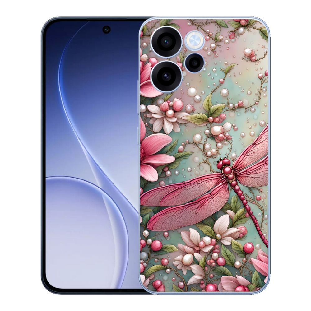 Gelový kryt mmCase na Oppo Reno 15 FS 5G - vážka