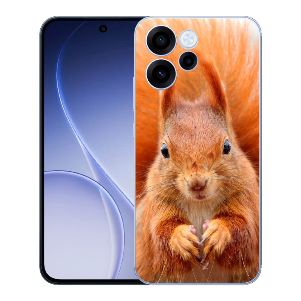 Gelový kryt mmCase na Oppo Reno 15 FS 5G - veverka