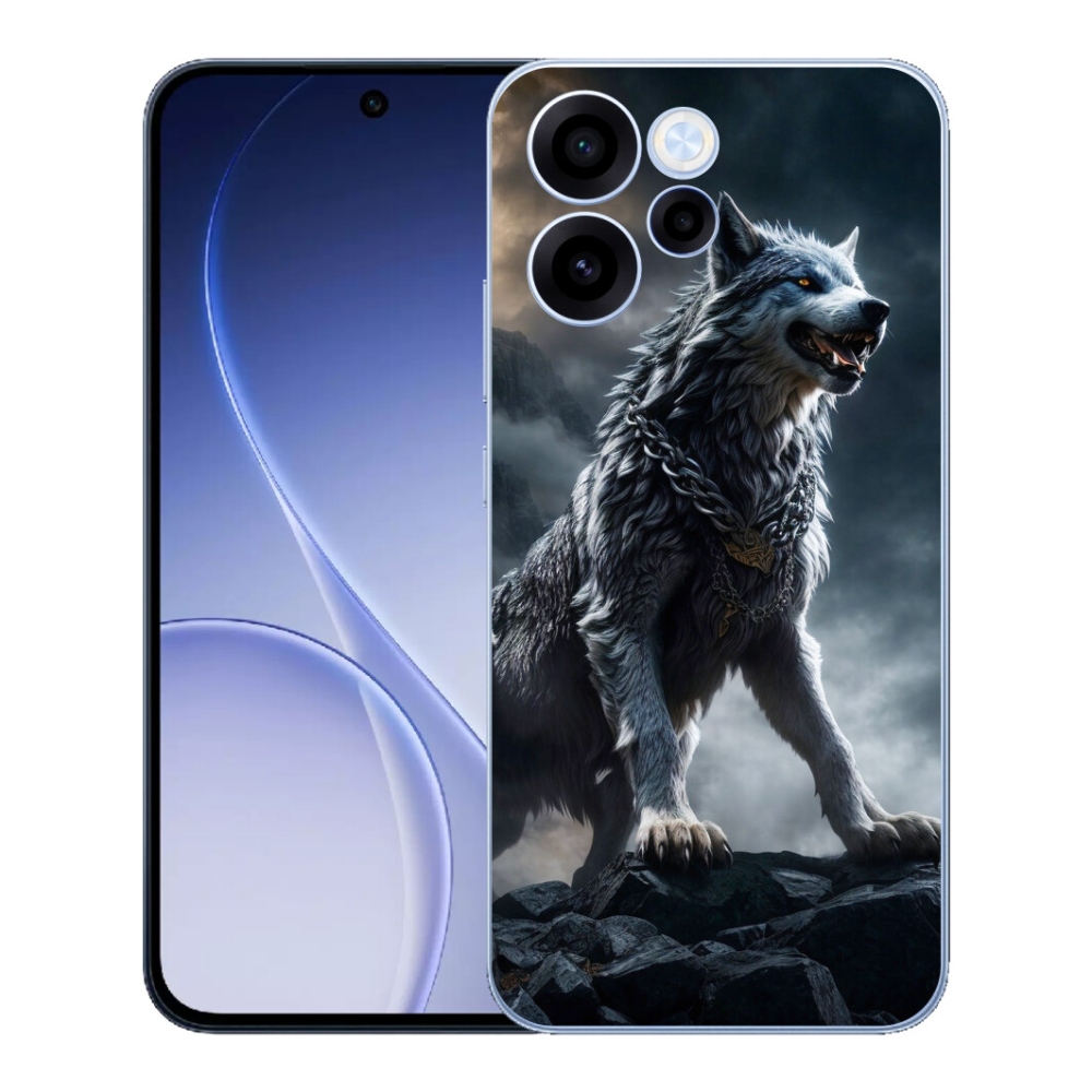 Gelový kryt mmCase na Oppo Reno 15 FS 5G - vlk 1