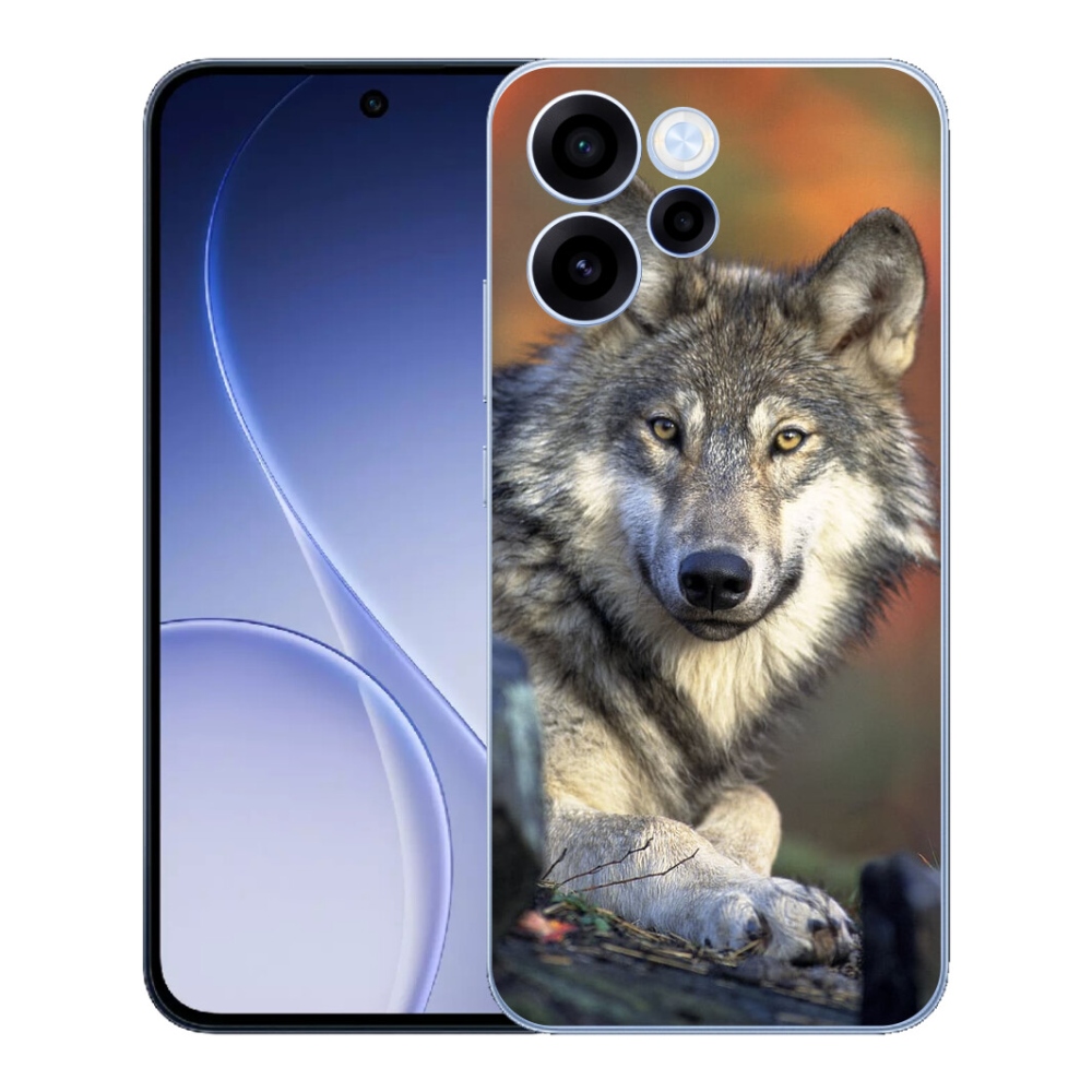 Gelový kryt mmCase na Oppo Reno 15 FS 5G - vlk