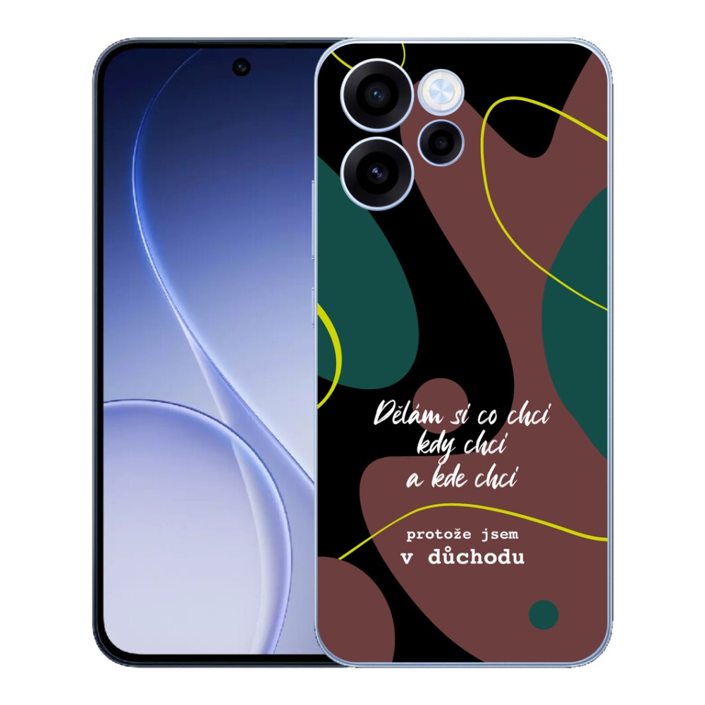Gelový kryt mmCase na Oppo Reno 15 FS 5G - vtipný text 10 černé pozadí
