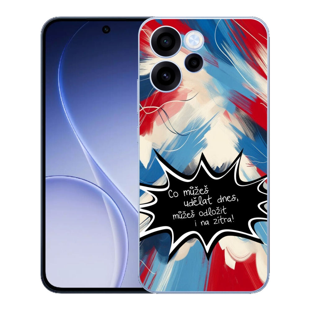 Gelový kryt mmCase na Oppo Reno 15 FS 5G - vtipný text 9 černé pozadí