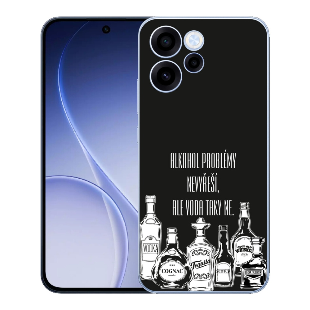 Gelový kryt mmCase na Oppo Reno 15 FS 5G - vtipný text černé pozadí