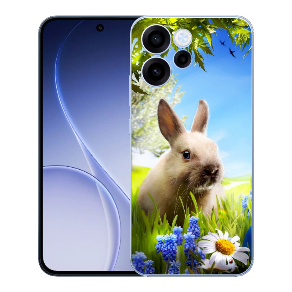 Gelový kryt mmCase na Oppo Reno 15 FS 5G - zajíček