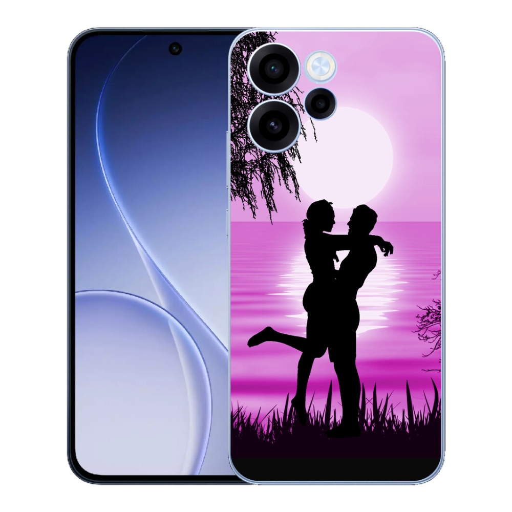 Gelový kryt mmCase na Oppo Reno 15 FS 5G - západ slunce