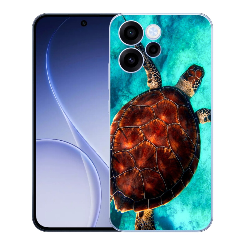 Gelový kryt mmCase na Oppo Reno 15 FS 5G - želva